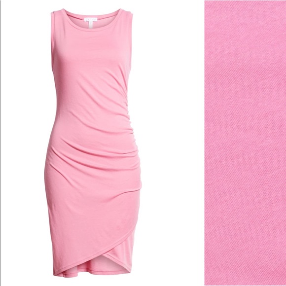 Leith Zenna Ruched Tank Dress Bodycon Pink Plus Size 3X NWT - Picture 4 of 12